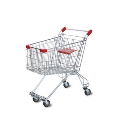 Professional 80L Shopping Trolley Model-M with Double Wire Leg Trolley