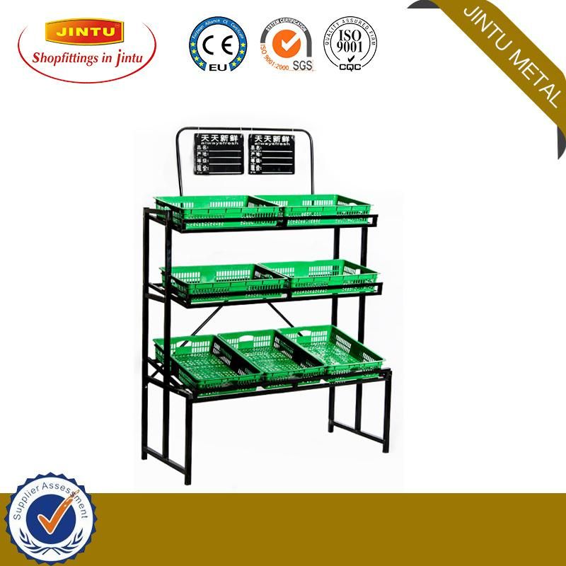 Vegetable Rack Supermarket Fruit and Vegetable Display Rack Shelving