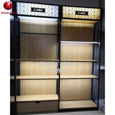 Light Weight Backplane Style Xianda Shelf Carton Package Shelving Retail Furniture