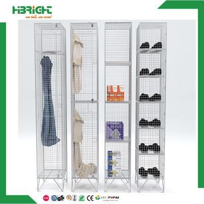 Colorful Wire Mesh Locker Shelf