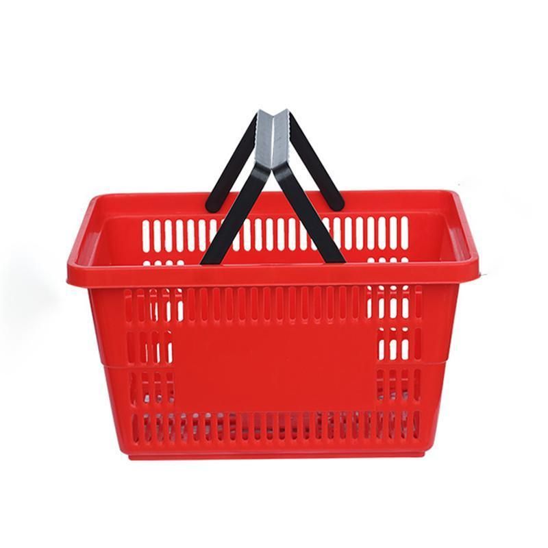 Store Equipment Customized Color Plastic Shopping Basket for Supermarket