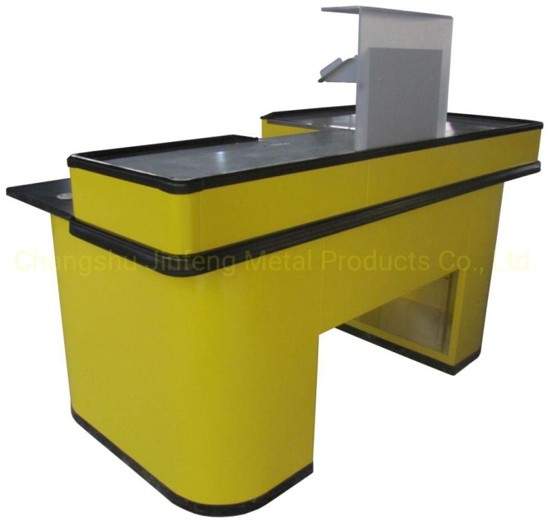 Customized Supermarket Checkout Counter Cashier Desk Jf-Cc-070