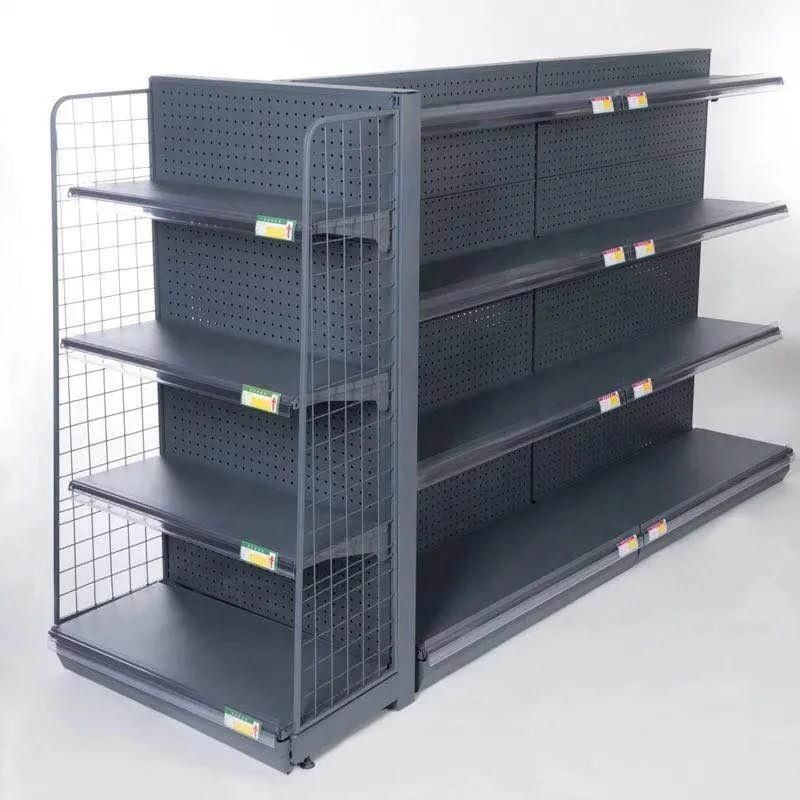 Single Side Double Side Shelf Supermarket Shelving Store Metal Racks Gondolas