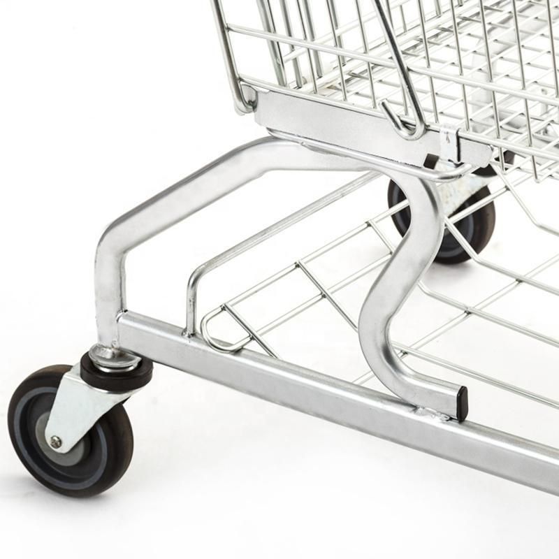 High Quality Metal Wire Shopping Trolley Cart for Supermarket