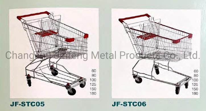 Supermarket Equipment Metal Shopping Carts Store Trolleys with Wheels