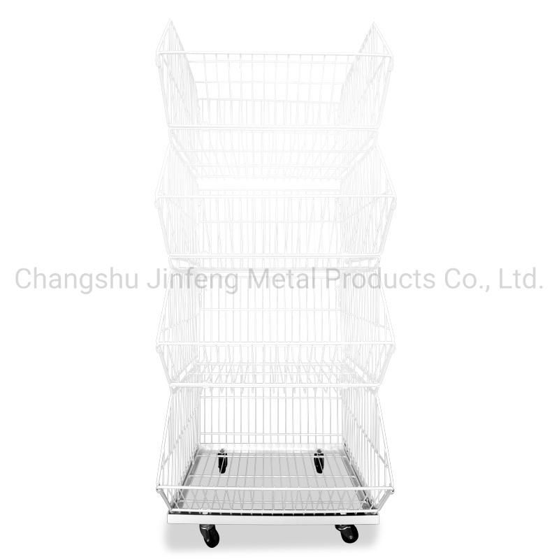 Multi-Layer Metal Wire Stackable Rack Storage Shelves Wire Display Basket