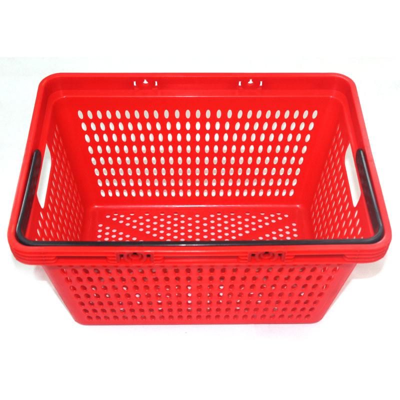 New Type High Capacity Basket with Handles Supermarket Shopping Basket