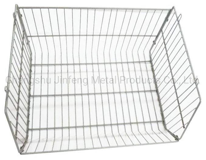 Detachable Metal Removable Storage Cage Supermarket Display Cage with Wheels