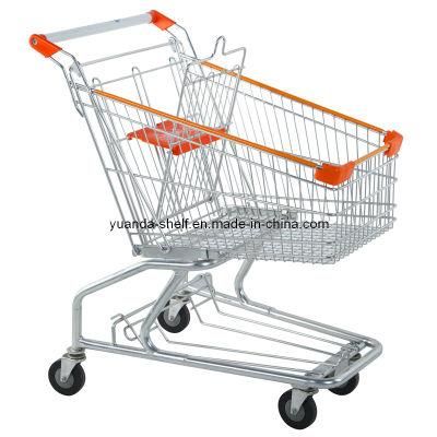 American Style Used Hand Push Trolley for Supermarket Shopping (YD-C)