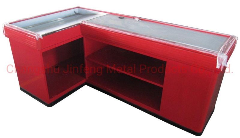 Supermarket Checkout Counters Convenience Store Metal Cashier Table