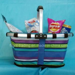 Folded Shopping Basket with Single Handle