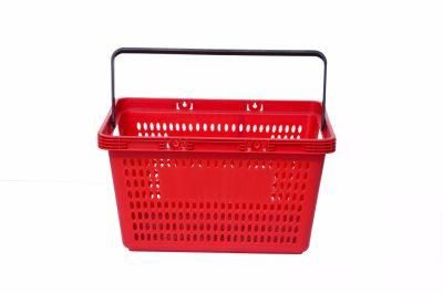 Single Handle Supermarket Basket with Small Holes