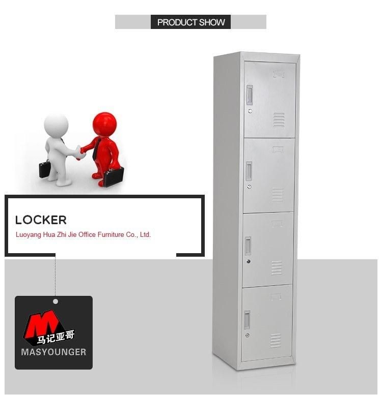 Knock Down Design Steel Tier Locker with Four Doors