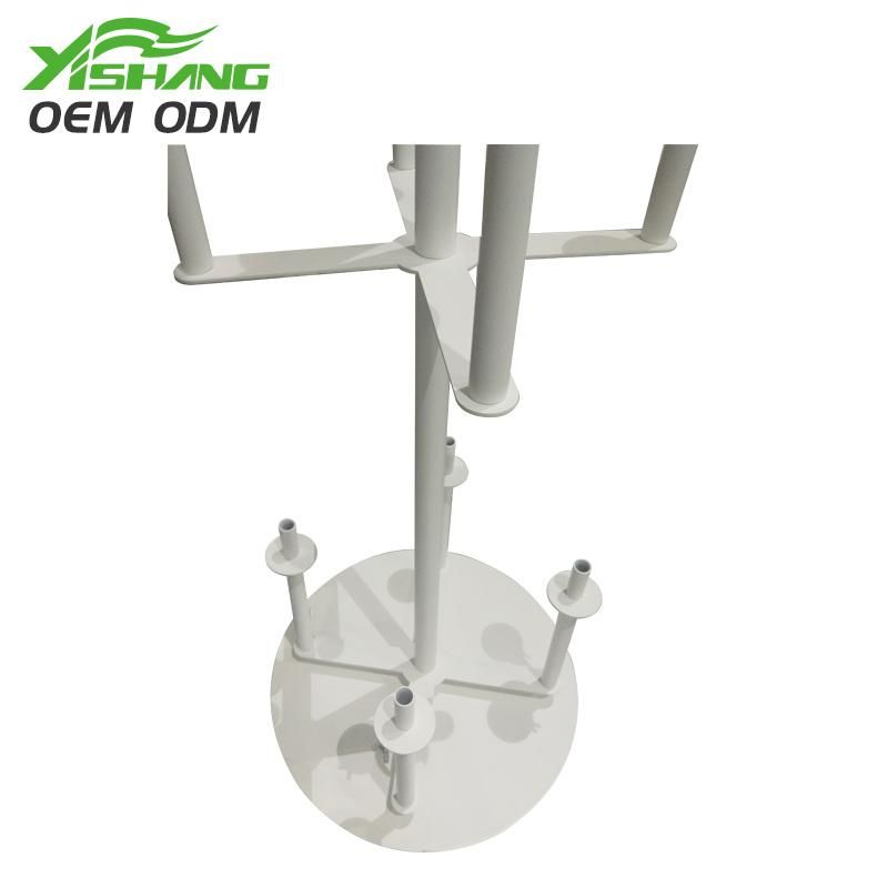 Customized Two-Layer Metal Floor Wig Display Stand