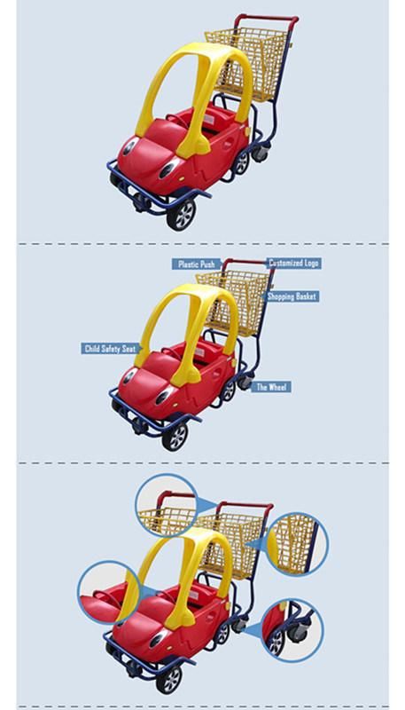 Supermarket Shopping Trolley Children Toy Trolley Kids Cart