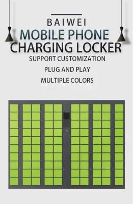 The Baiwei Factory Produces Smart Phone Charging Cabinets with Facial Recognition and Swiped Card