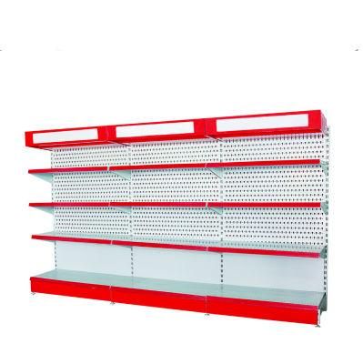 Single Side Heavy Duty Supermarket Wall Display Gondola Grocery Shelf