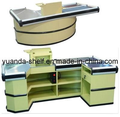 Store Supermarket Automatic Conveyor Belt Cashier Checkout Counter