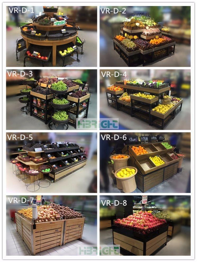 Supermarket Display Shelf Fruit Vegetable Display Rack