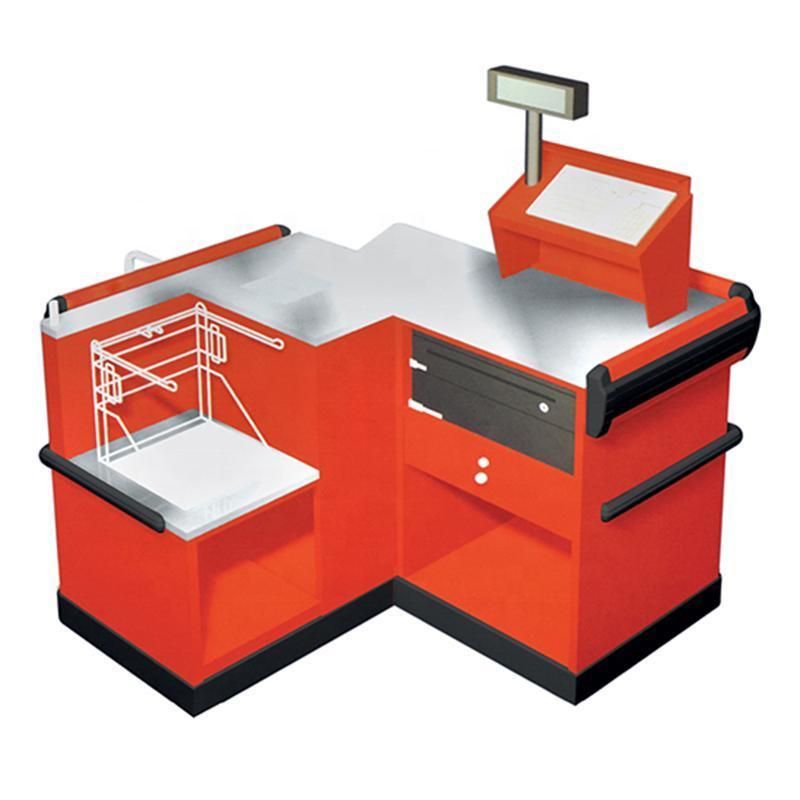 Customized Electronic Supermarket Checkout Counter Checkout Table