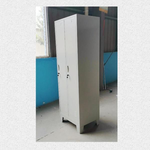 Fas-025 Simple Design 2 Door Staff Metal Clothing Cabinet Steel Locker