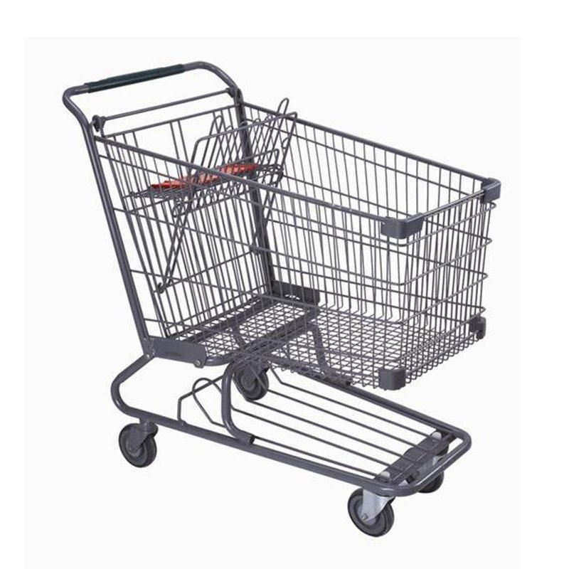 Custom Supermarket Metal Commercial Grocery Carts Shopping Trolley