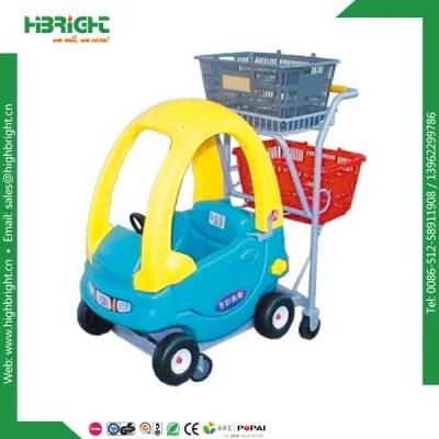 Supermarket Kids Shopping Trolley with Children Toy Car