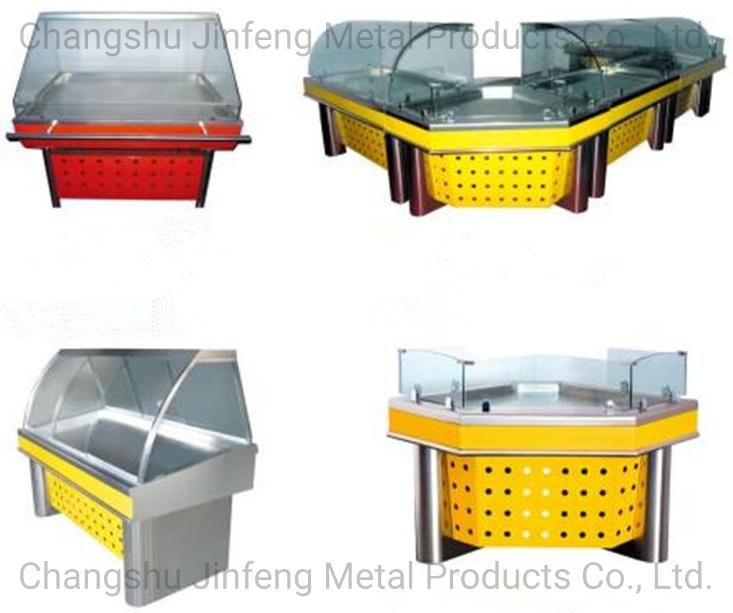 Supermarket Equipment Table Top Counter Showcase for Cooked Food