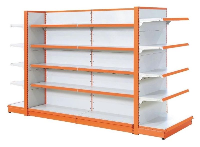 High Quality Metal Grocery Store Gondola Supermarket Shelf Size and Color Can Be Customized