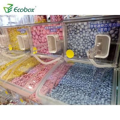 Hot Trend Plastic Candy Nuts Cereal Coffee Bean Bulk Dry Food Bin for Retail Store Display