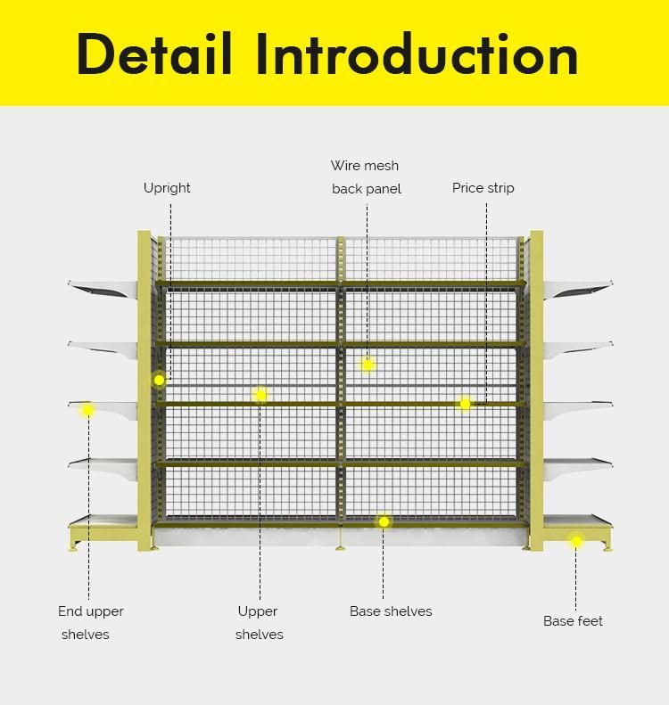 Metal Shelving Units Function and Store Usage Checkout Counter for Convenience Store