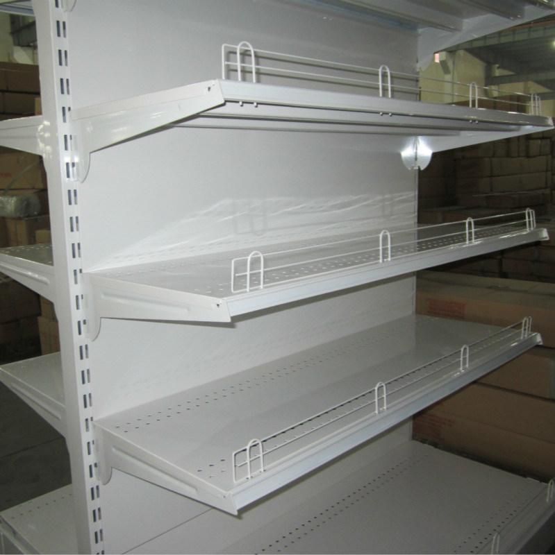 Double Side Supermarket Tego Metal Display Gondola Shelf