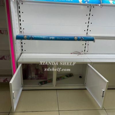 Good Service Hair Store Beauty Supply Metal Display Shelf Rack Shop Cosmetic Shelving