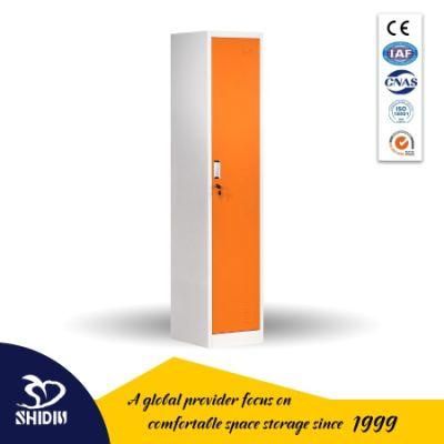 Steel Office Wardrobe Locker Cabinet Single Door Metal Furntiure Changing Room Locker for Office Workplace