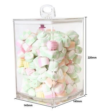 High Clear Acrylic Airtight Candy Bin for Supermarket