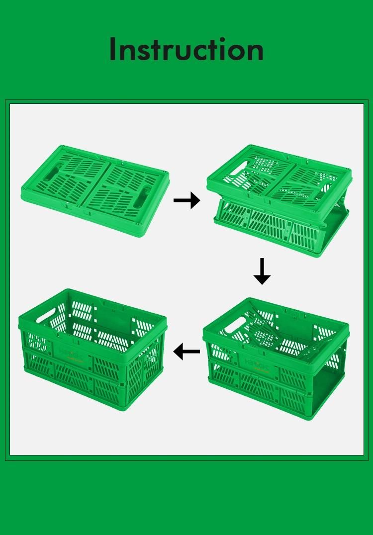 Stackable Home Storage Plastic Promotion Folding Basket