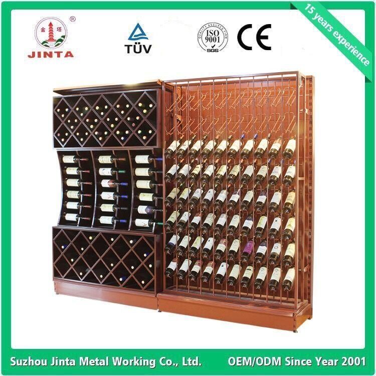 Supermarket Hypermarket Metal Wine Shelf with Ce Certification