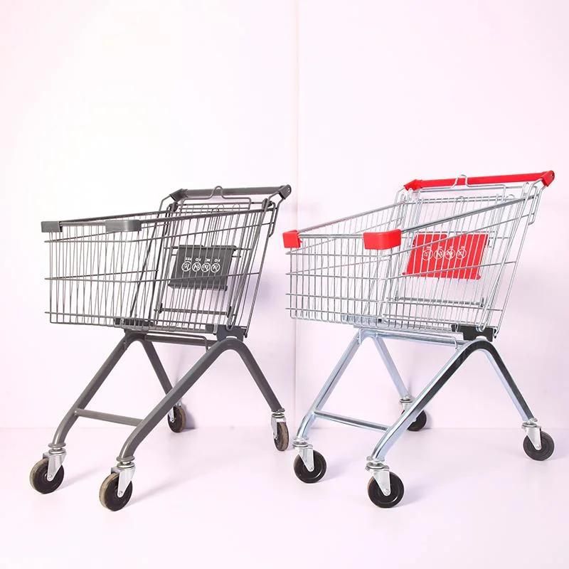 120L Standard Plastic and Metal Shopping Trolley Cart