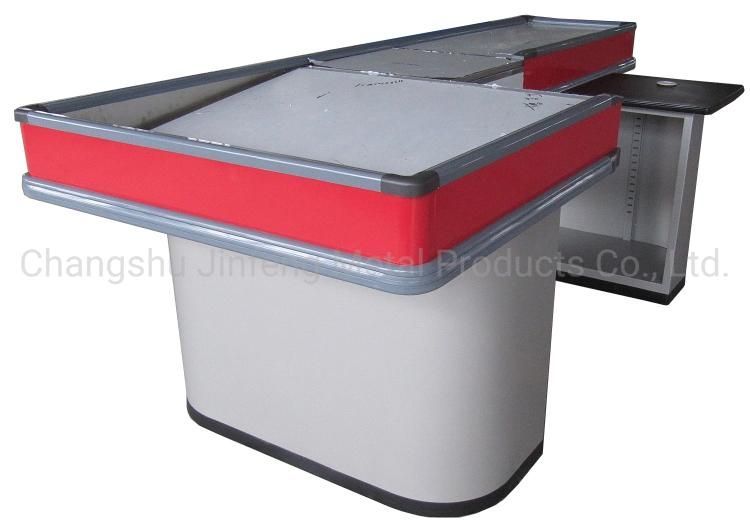 Supermarket Standard Checkout Counter Metal Cashier Desk