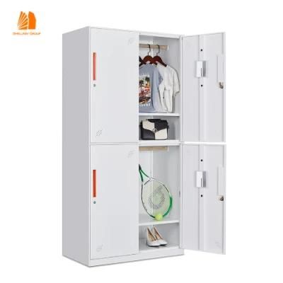 Steel Office Furniture Storage Units Metal Cabinet Locker 4 Doors