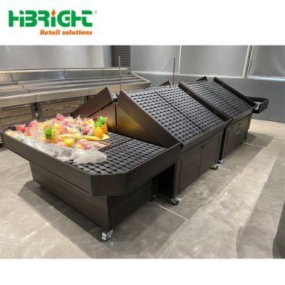 Supermarket Grocery Vegetable Fruit Organic Produce Plastic Display Rack