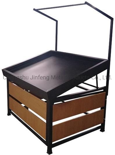 Supermarket Equipment Wooden Display Rack Convenience Store Fruit Display Shelves