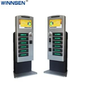 Keypad Operated LCD Advertising Digital Signage Mobile Phone Charging Machine Locker