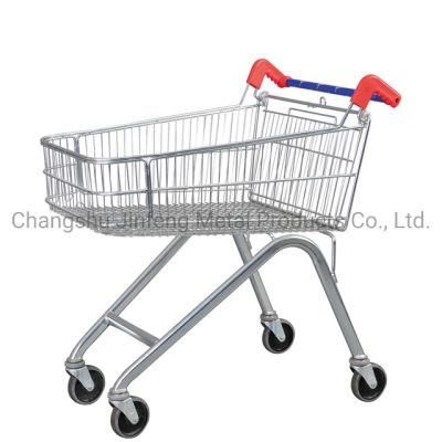 Supermarkets Equipment Metal Shopping Carts Trolleys with Wheels