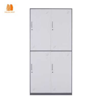 4 Door Clothes Hanging Cabinet Steel Locker Cabinet