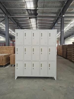 Modern Steel School Furniture 12 15 Doors Steel Storage Metal Locker Cabinet