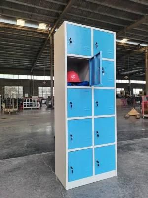 Factory Wholesale Steel Furniture 5 Tier 10 Door Locker Unassembled