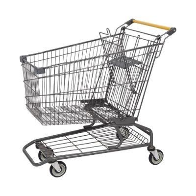 China Manufacturer Steel Shopping Trolley Cart with Chair