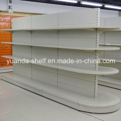 Supermarket Shopping Display Half Round Gondola Metal Shelf