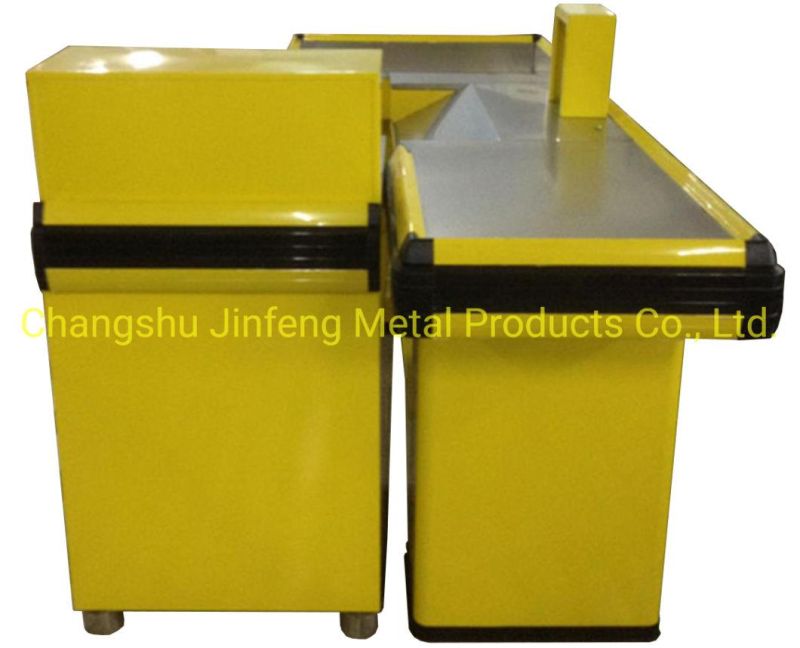 Customized Supermarket Shelf & Store Cashier Desk Checkout Counter